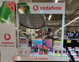 Stand Vodafone Carrefour Arue